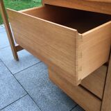 Solid oak desk 70s