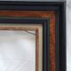 Black and brown wooden frame