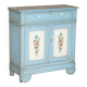 Buffet de cuisine en pin peint à la main, antique français vers 1880