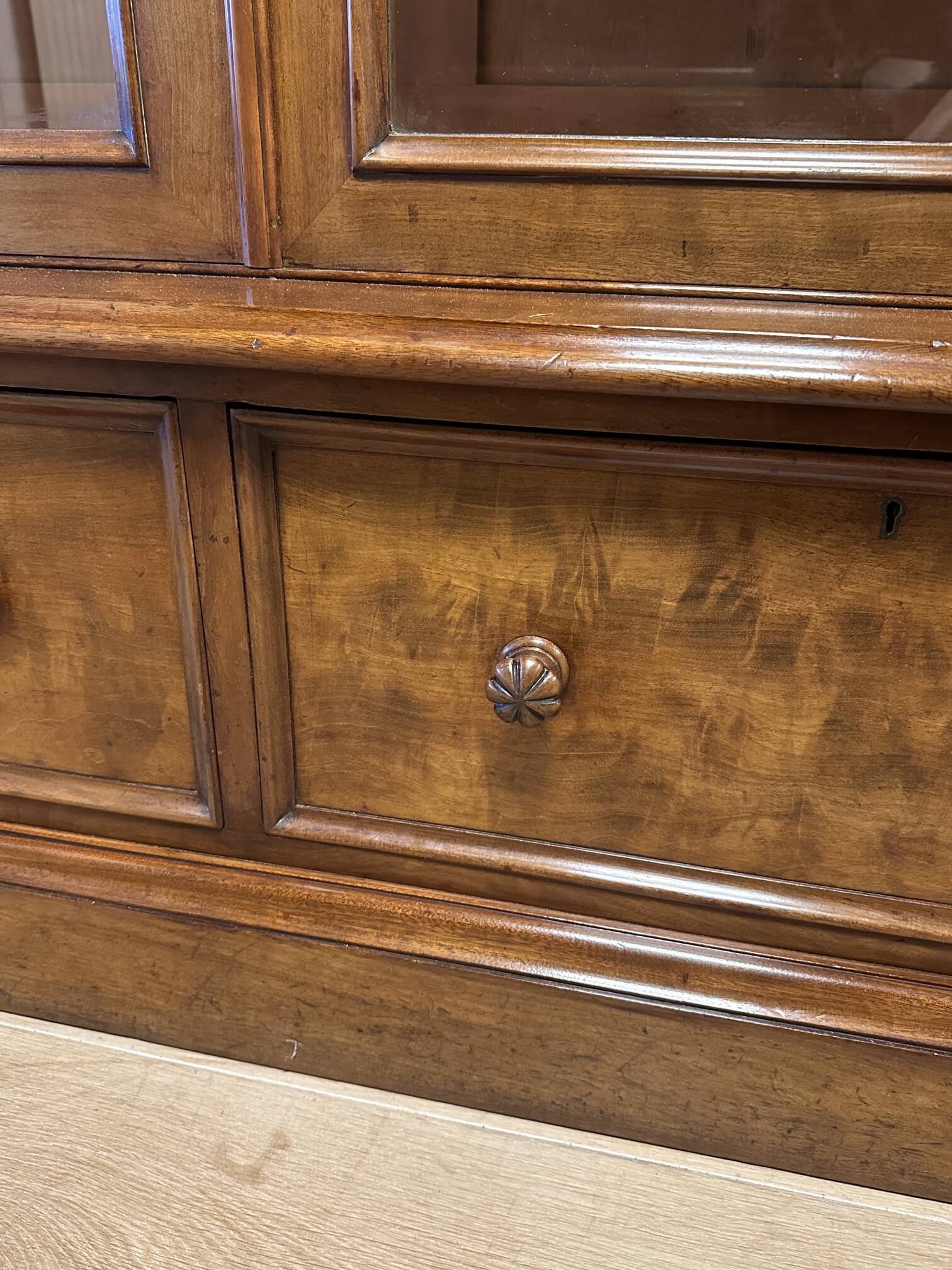 Large three door bookcase