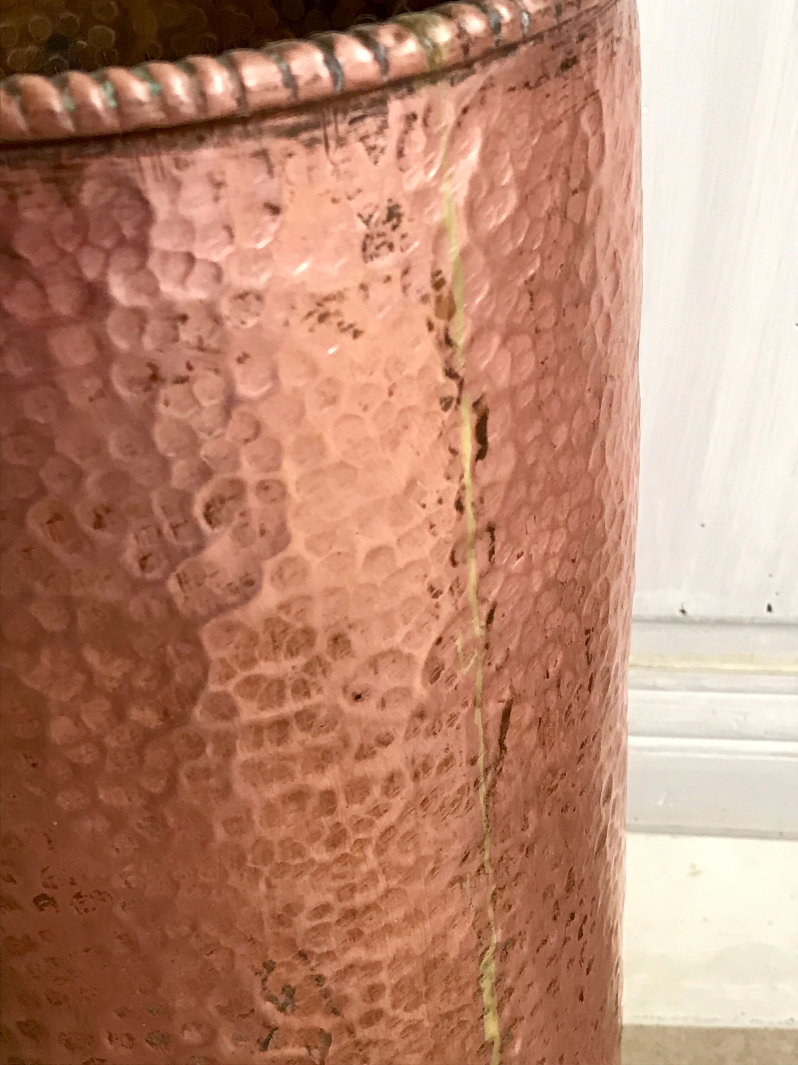 Former umbrella in copper