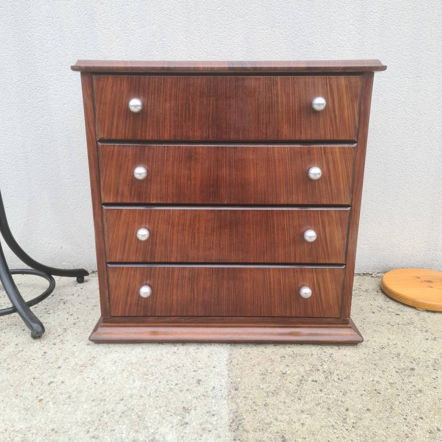 Commode vintage 1940 art déco en palissandre