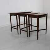 Sixties danish design rosewood nesting tables