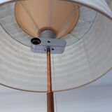 Scandinavian copper and teak floor lamp