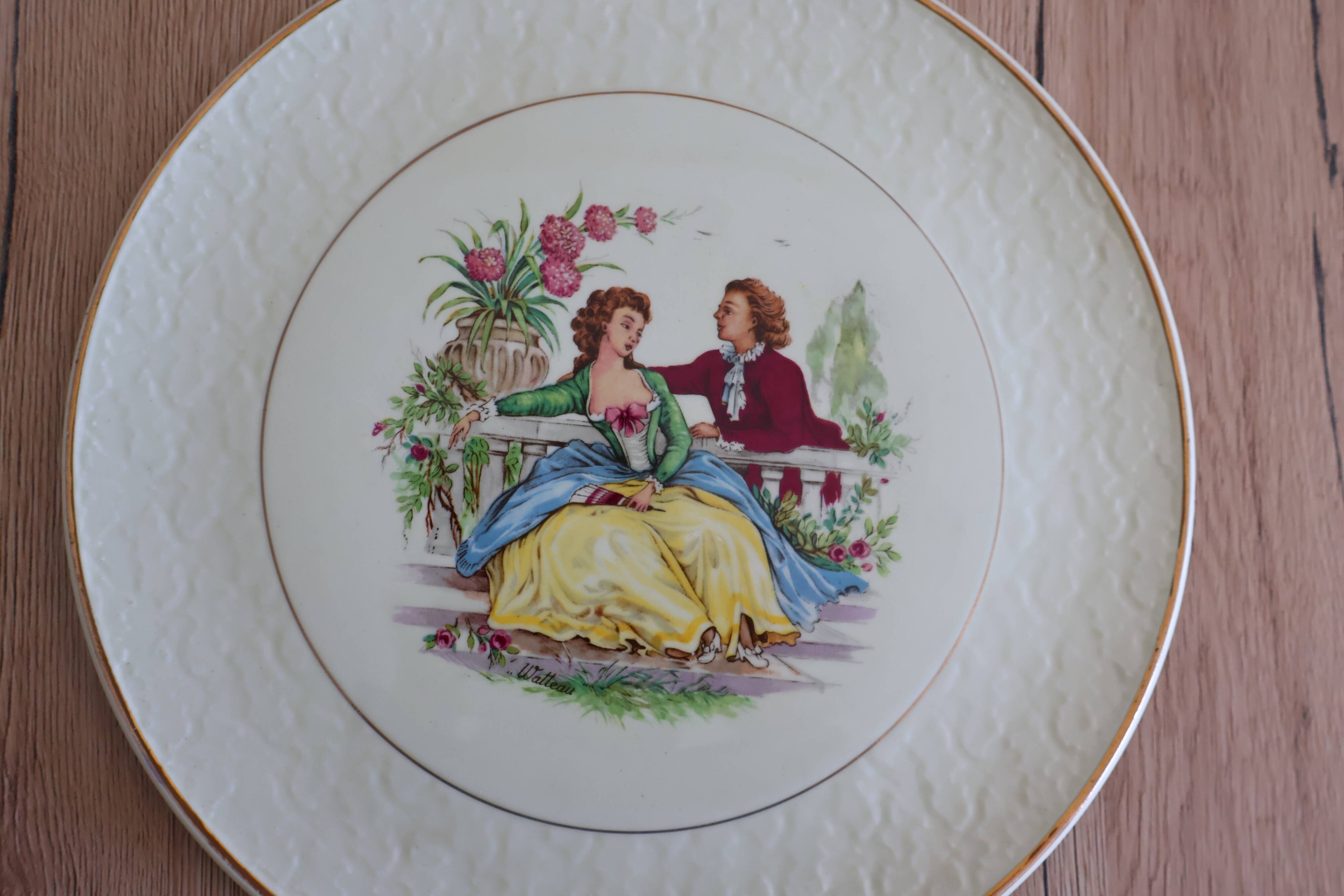 Cake dish collection Watteau St. Amand