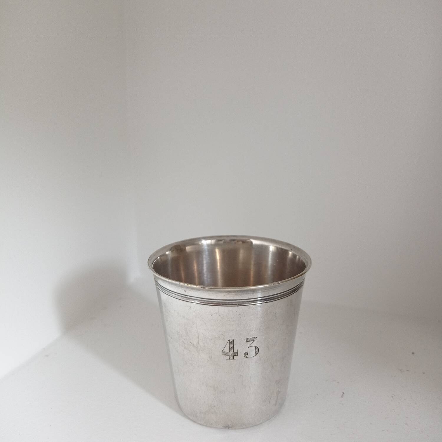 Christofle silver-plated metal cup