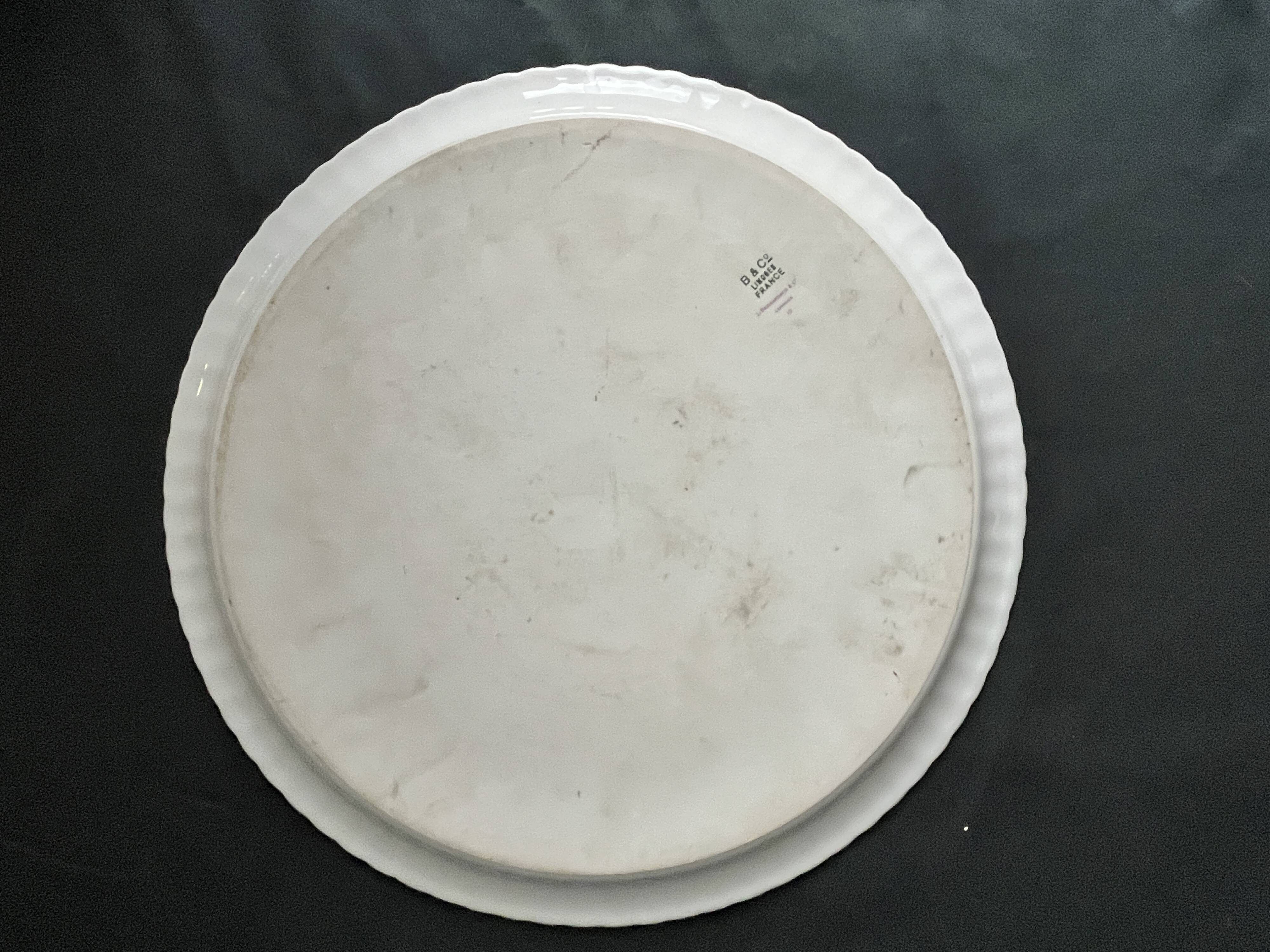 Limoges, Bernardaud polychrome porcelain tray, 20th century