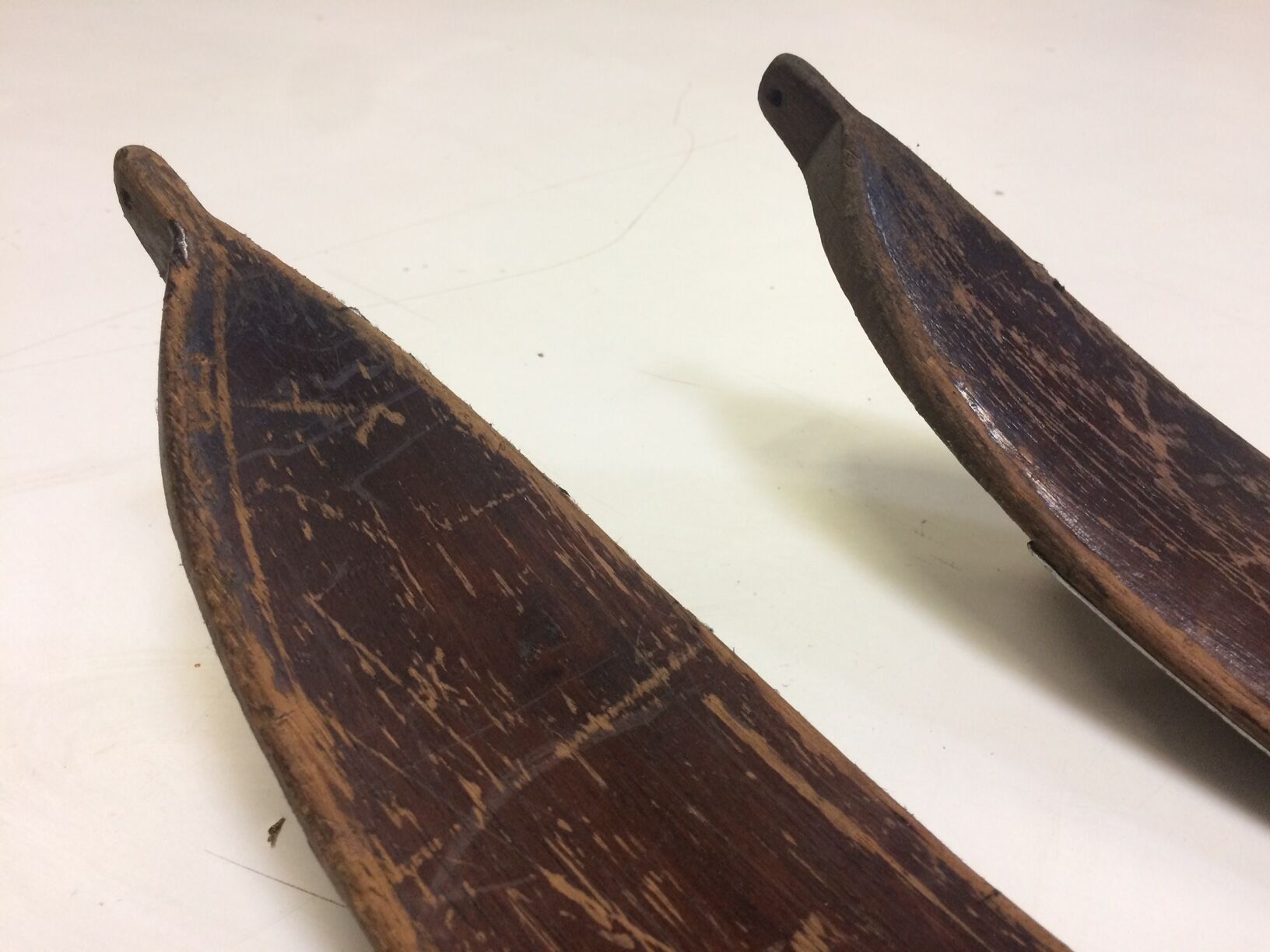 Pair of old wooden skis 1900
