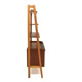 Scandinavian teak bookcase chest of drawers, Sweden, 1960