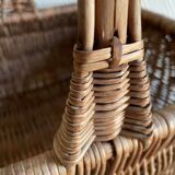 Brown wicker basket