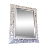 Beveled mirror Henri II in white