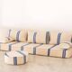 Handmade Moroccan Boujaad Kilim Floor Sofa