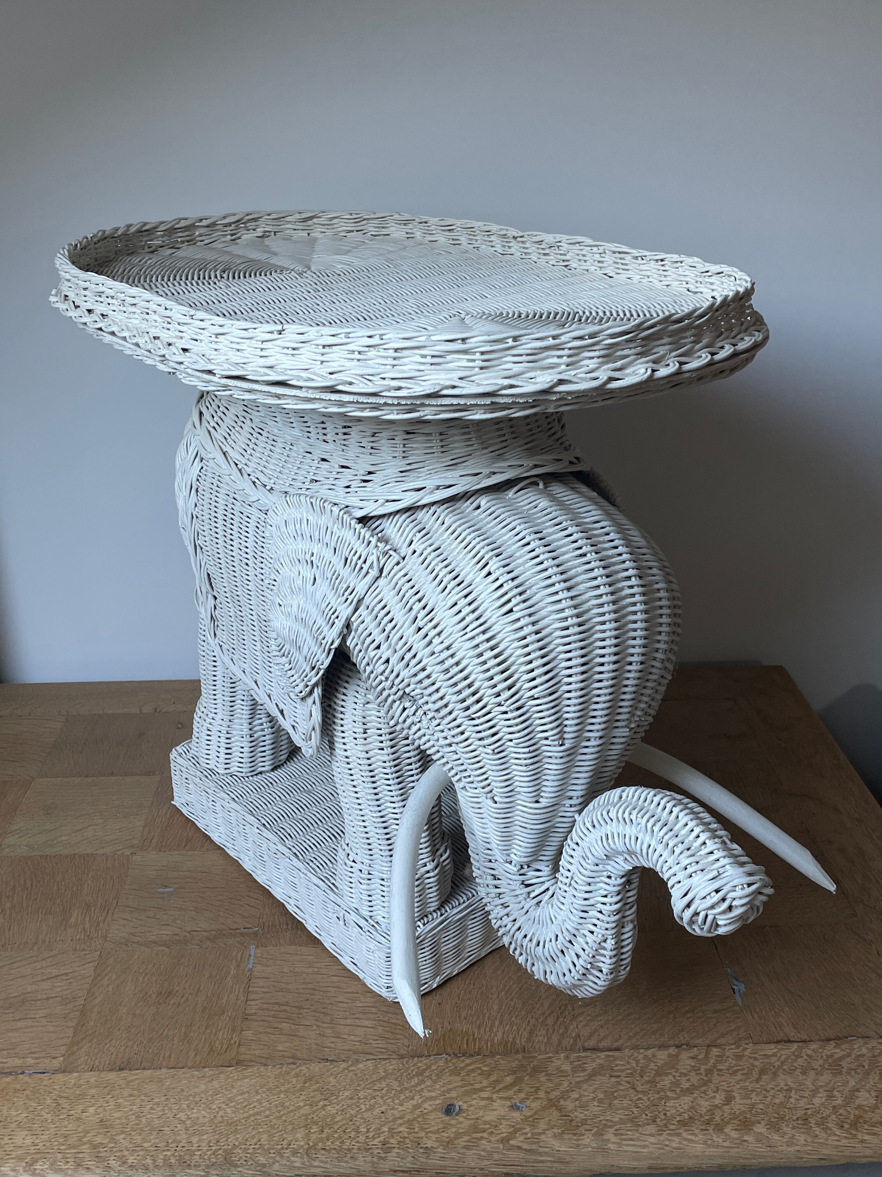 Rattan elephant harness