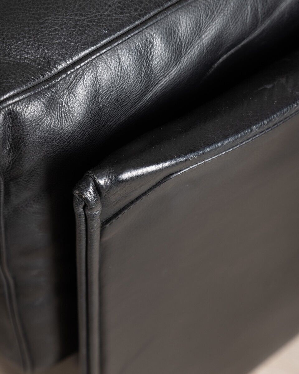 Canapé en cuir vintage modèle DUC 405 par Mario Bellini pour Cassina, années 1970