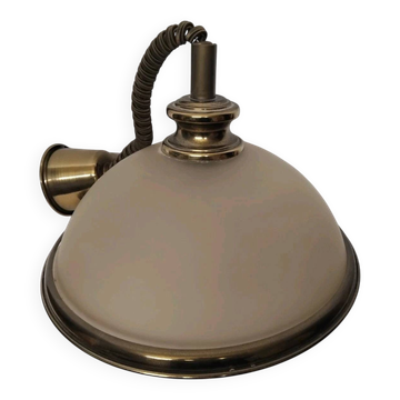 80s Vintage Adjustable Height Pull Cord Pendant Light