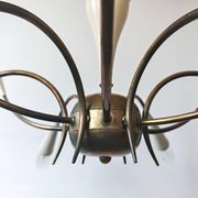 Lustre Stilnovo 12 arms brass Mid Century Modern 1950s