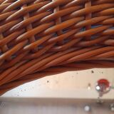 Rattan mirror 60s 47cm