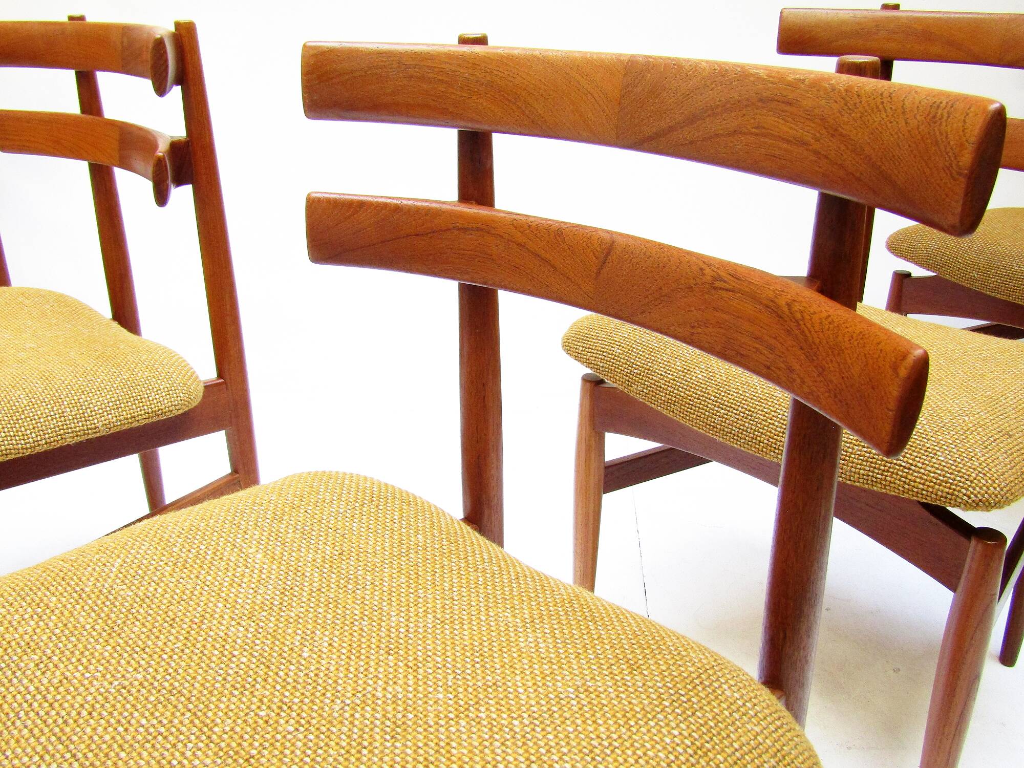 Five 1960s Danish Model 30 Dining Chairs by Poul Hundevad