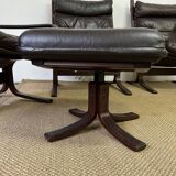 Set of 4 "Siesta" armchairs and ottoman by Ingmar Relling