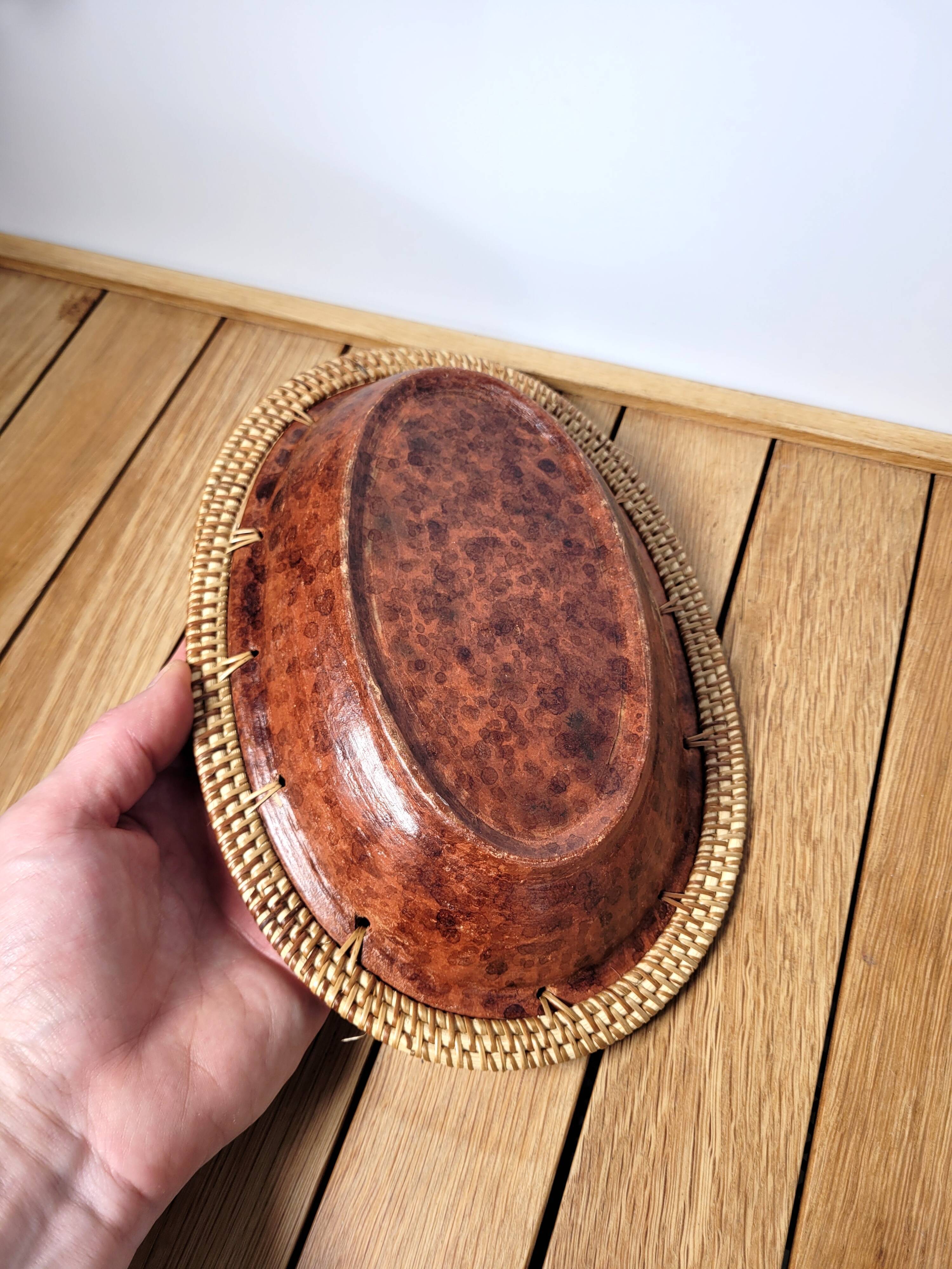 Dish or basketry basketry and ceramic