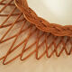 Mirror rattan vintage the "diamond" TBE 60 years 45x59cm