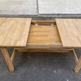 Renovated Scandinavian dining table in oak 145-200cm