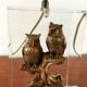 Vintage lamp with owl inclusion 70