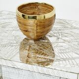 Rare coffee table in mosaic of mirrors by Daniel Clément around 1970