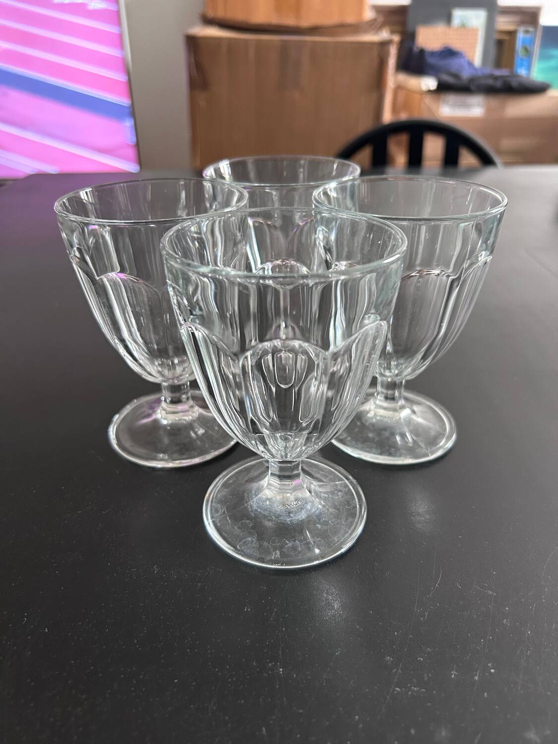 Set of 4 water and wine glasses Habitat