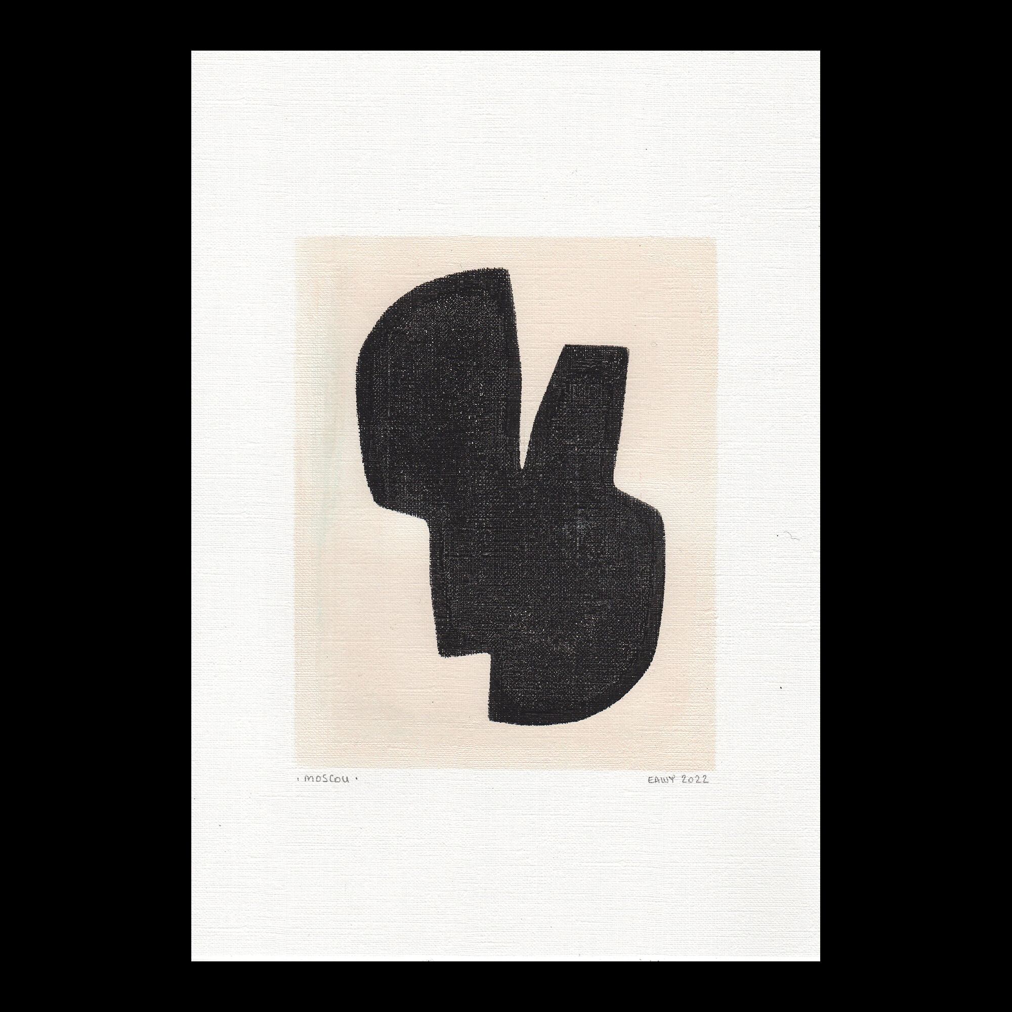 Peinture originale sur papier • M558 • Signée Eawy
