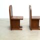 Ensemble de deux chaises de salle à manger sculpturales