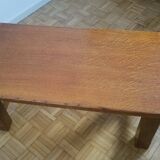 Solid blond oak coffee table