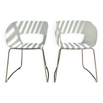 Set of 2 Tribû garden dining chairs