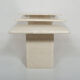 Set of 3 vintage travertine coffee tables, italy, 1970