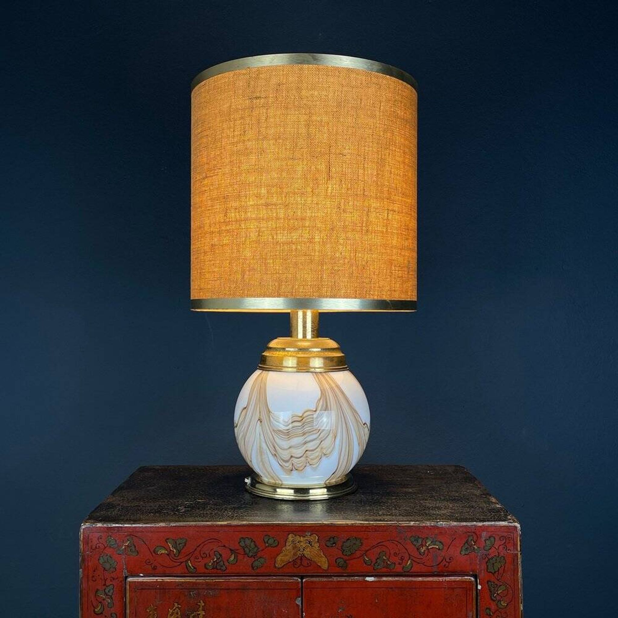 Lampe de table en verre de Murano, Italie, années 1970