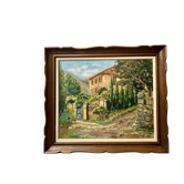 Oil on canvas wooden frame "In the Esterel"