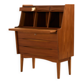 Restored teak bureau desk