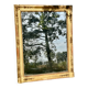 Grand miroir ancien doré à la feuille