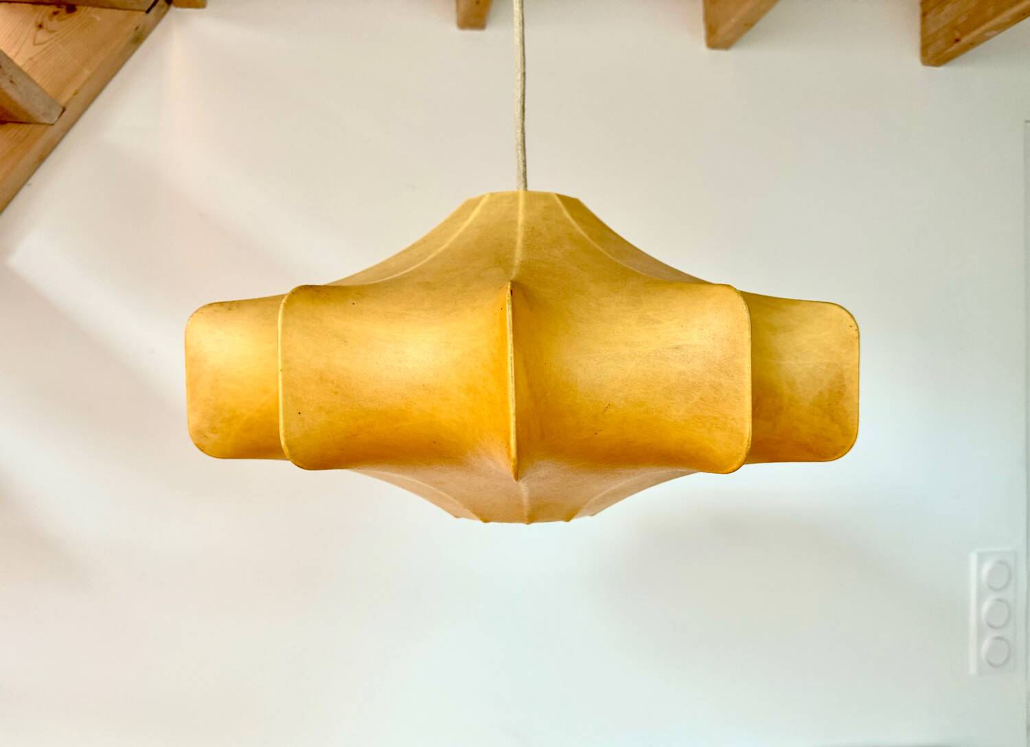 Large cocoon pendant light, 60s