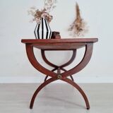 Old wooden coffee table - crossed base