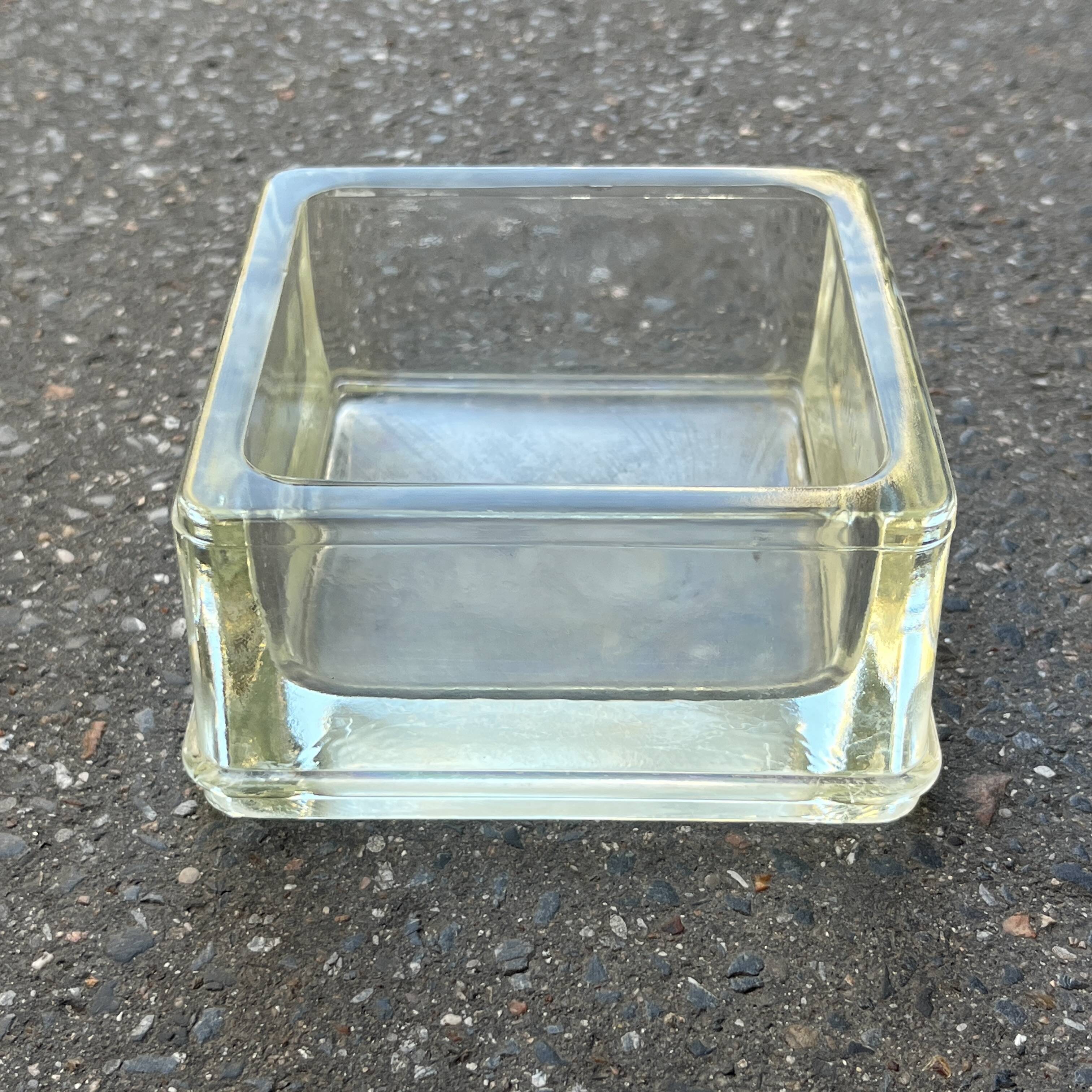 Lumax glass block tray - lumax charlotte perriand ashtray
