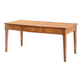 Table de ferme avec deux grands tiroirs. Bois de chêne. France, années 40-50