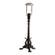 Danish table lamp, Jugendstil, Art Nouveau, in bronze, 1920s.