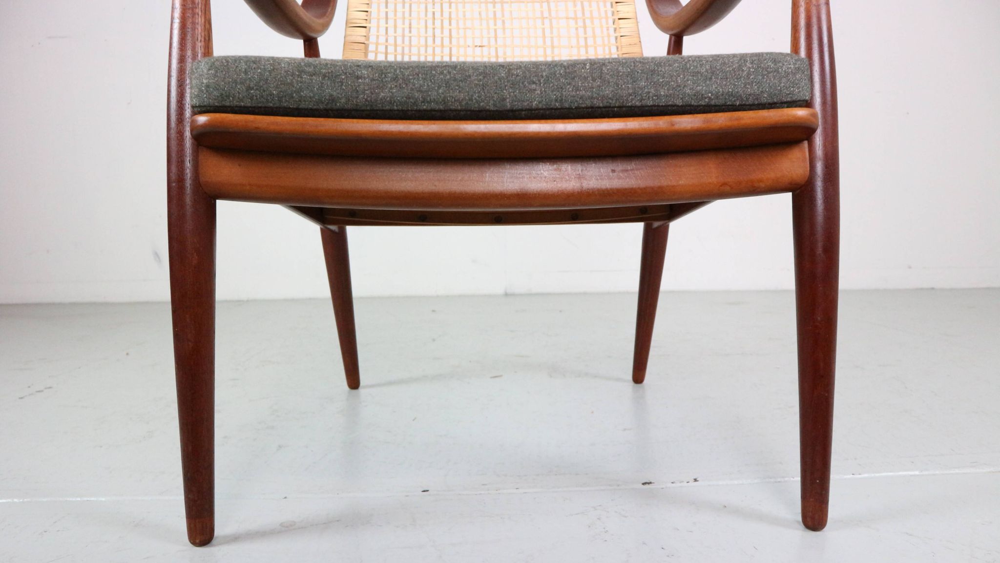 Peter Hvidt& Orla Mølgaard-Nielsen FD146 Cane Back Easy Chair, Denmark