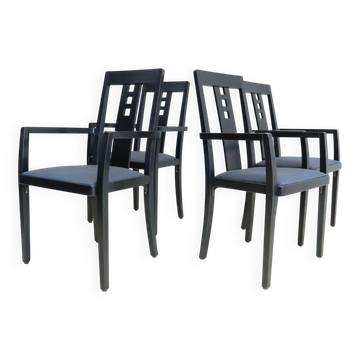 Set of four Thonet 676 PF armchairs designed by Charles Rennie Mackintosh