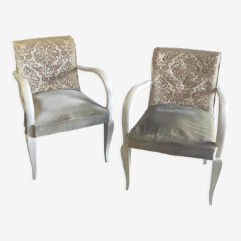 Set of 2 bridge chairs to restore – 30s/40s