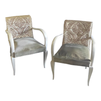 Set of 2 bridge chairs to restore – 30s/40s