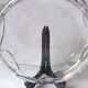 large Baccarat crystal bowl stamped centre plate salad bowl