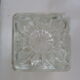 Wood inkwell and art deco glass