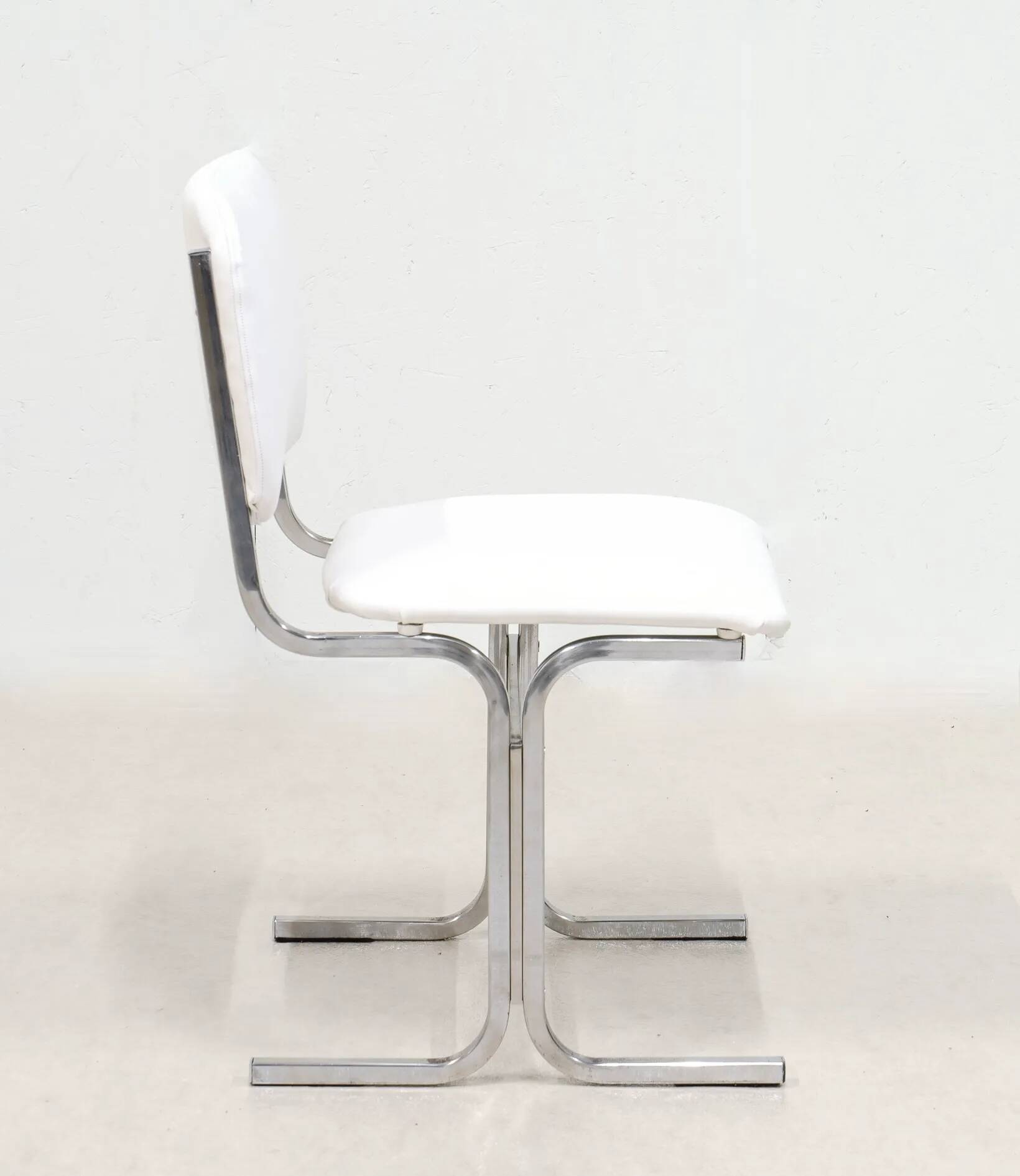 Six chairs. Italy 1970s.